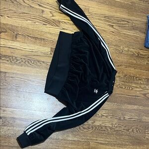 Adidas Adult Crop Black and White Crew neck